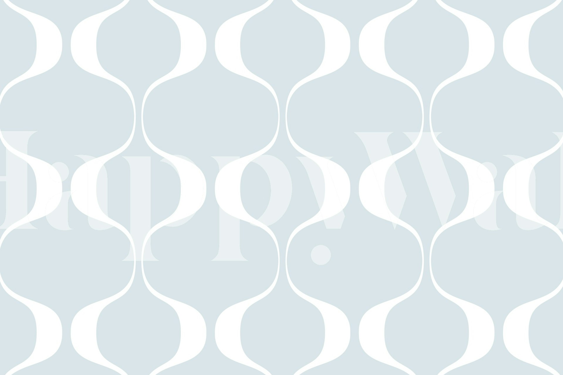 Design de papel de parede Light Waves exibido em um quarto