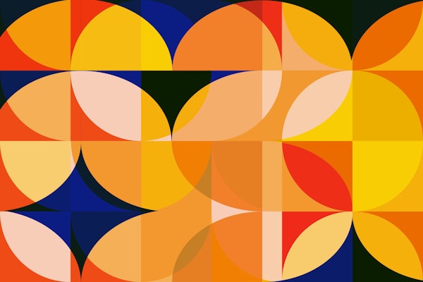 Vibrant Mid Century Bauhaus