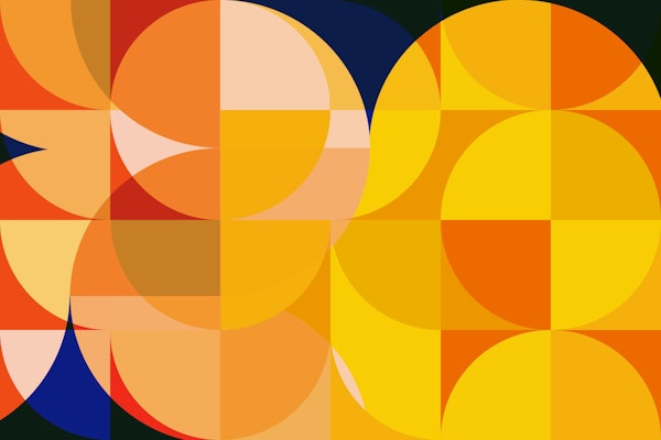 Mid Century Bauhaus Round