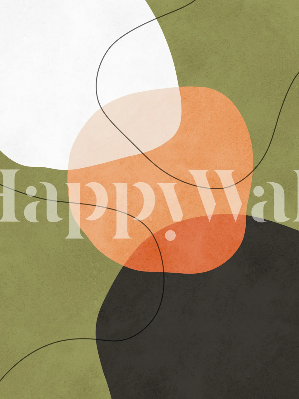 Modern geometric shapes 3 design i ett rum