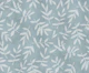 Simple Ditsy Leaf Pattern Blue Grey