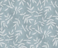 Simple Ditsy Leaf Pattern Blue Grey behang