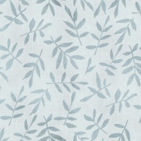 Simple Ditsy Leaf Pattern Grey Blue papel de parede