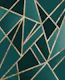 Teal Glam Gold Geo 1