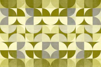 Sage Bauhaus Geometry wallpaper