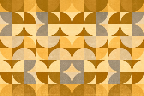 Mustard Bauhaus Geometry