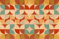 Vivid Bauhaus Geometry behang