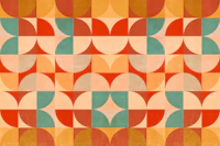 Vivid Bauhaus Geometry wallpaper