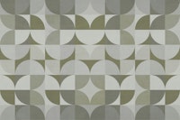 Bauhaus Geometry Sage behang