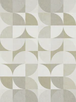 Bauhaus Geometry Sage wallpaper