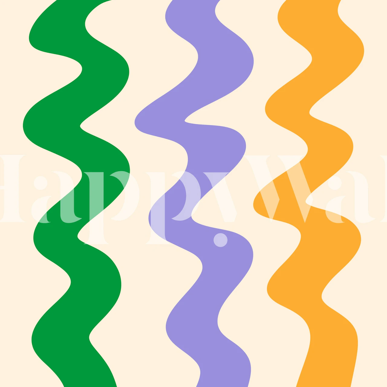 Squiggly lines tapetti huoneessa