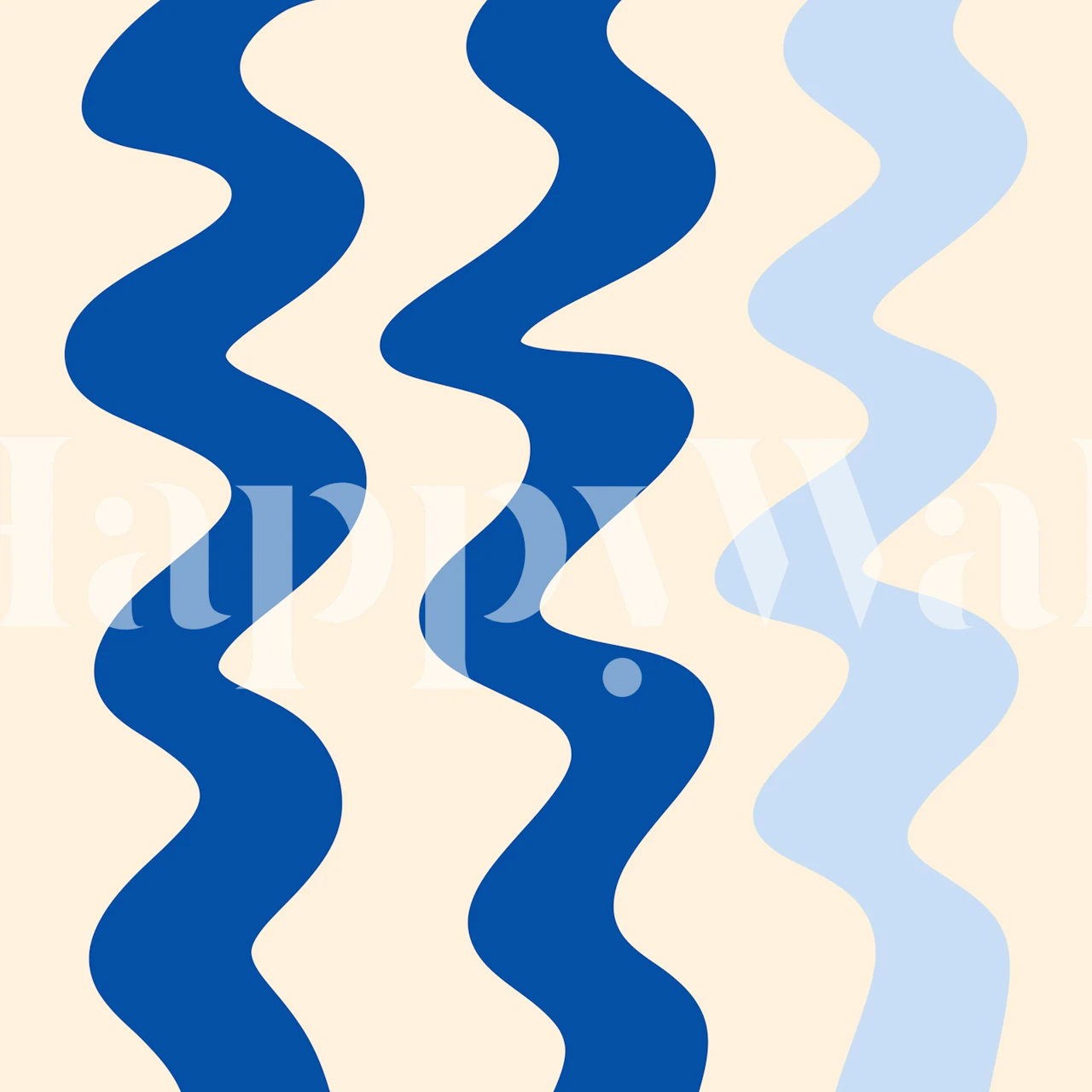 Papel de parede Squiggly lines em um quarto elegante