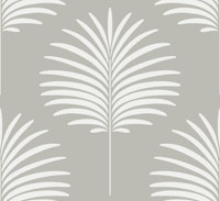 Palm Leaves on Gray ταπετσαρία