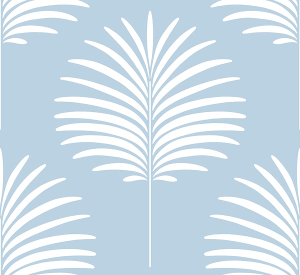 Palm Leaves - Air Blue