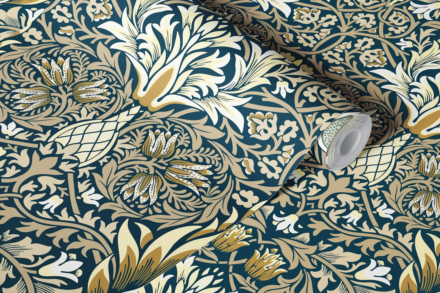 Victorian Snakeshead pattern 3 wallpaper roll