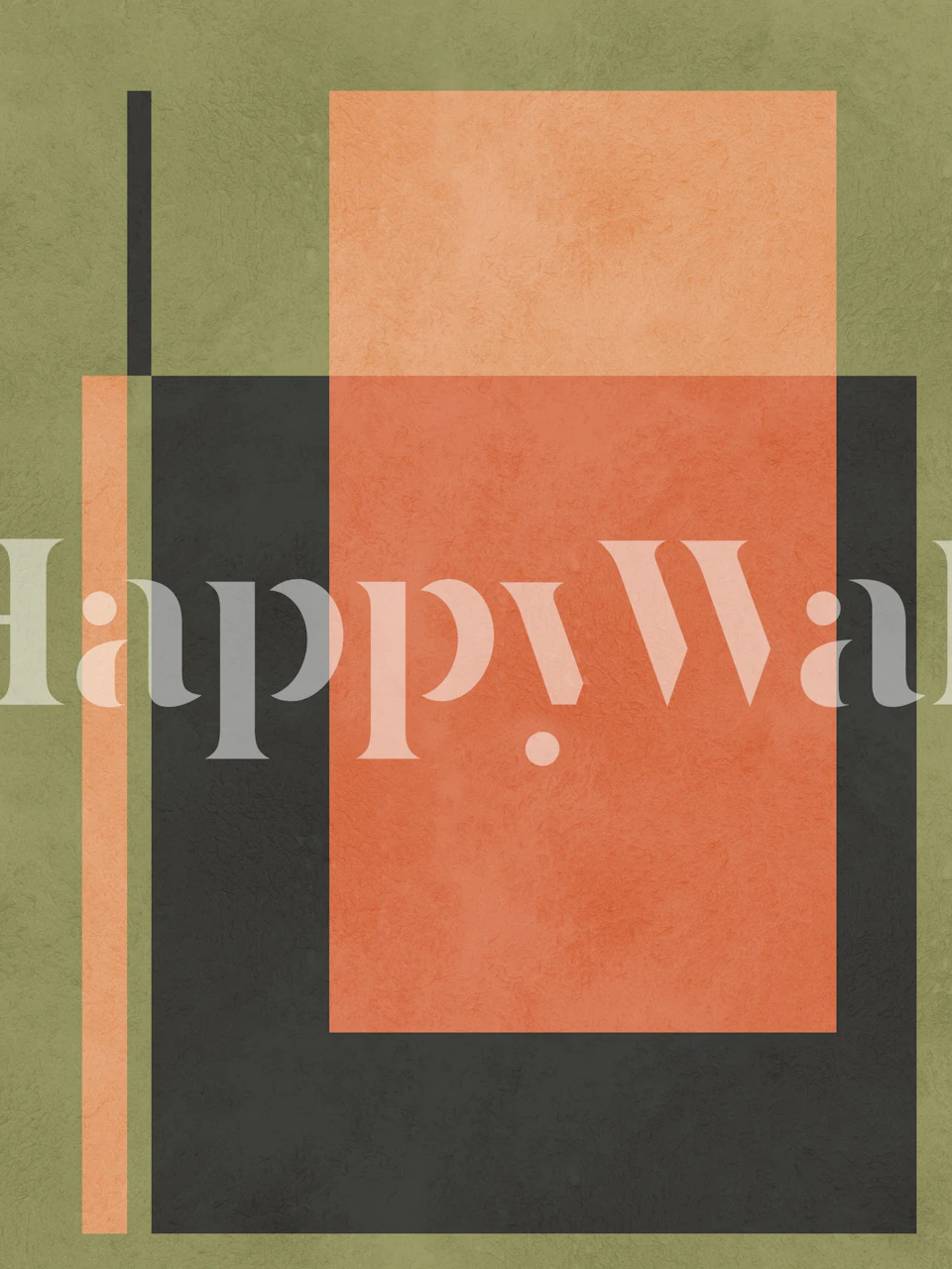 Modern geometric shapes Tapete in einem Raum