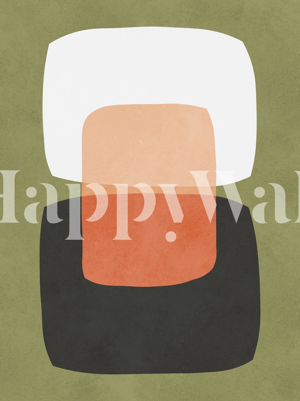 Abstract geometric shapes in earthy tones wallpaper