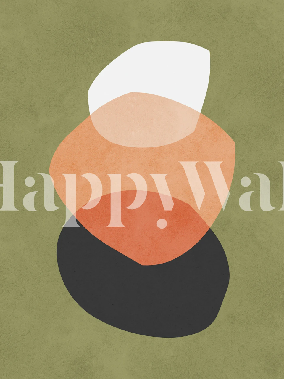 Modern geometric shapes Tapete in einem Zimmer