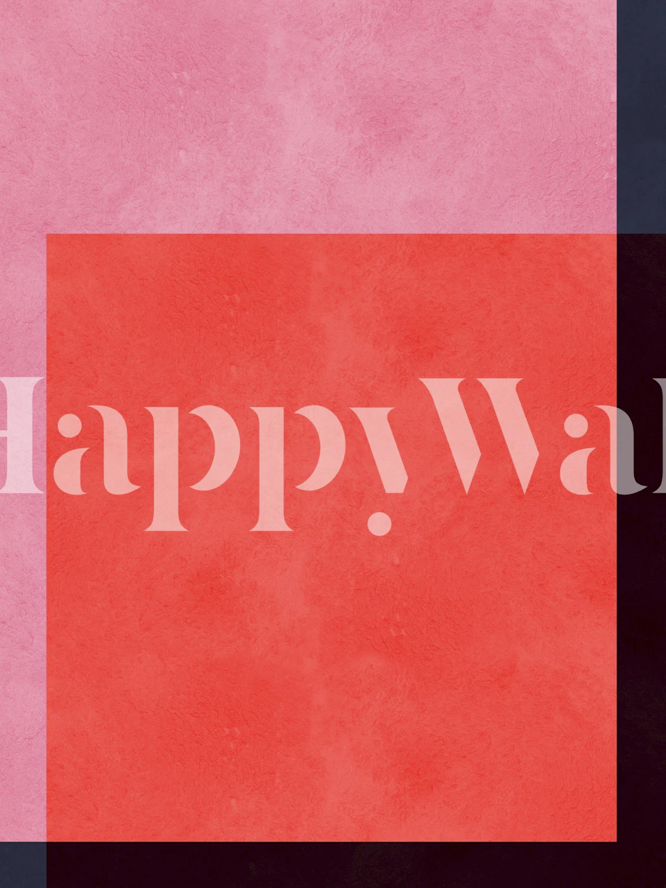 Pink and coral geometric shapes modern wallpaper