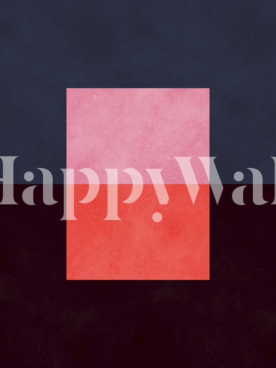 Modern geometric shapes wallpaper in a room