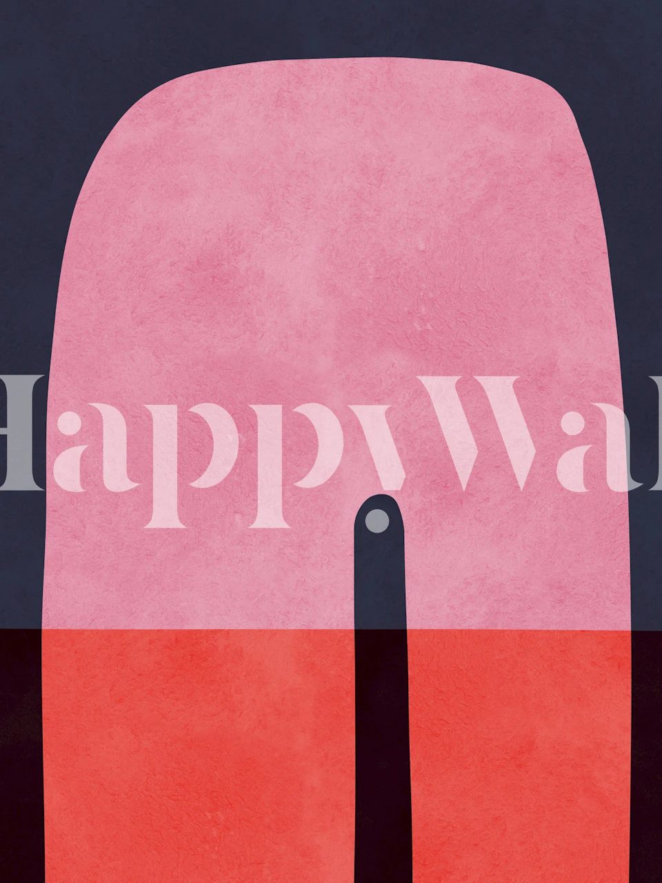 Modern geometric shapes behang in een kamer