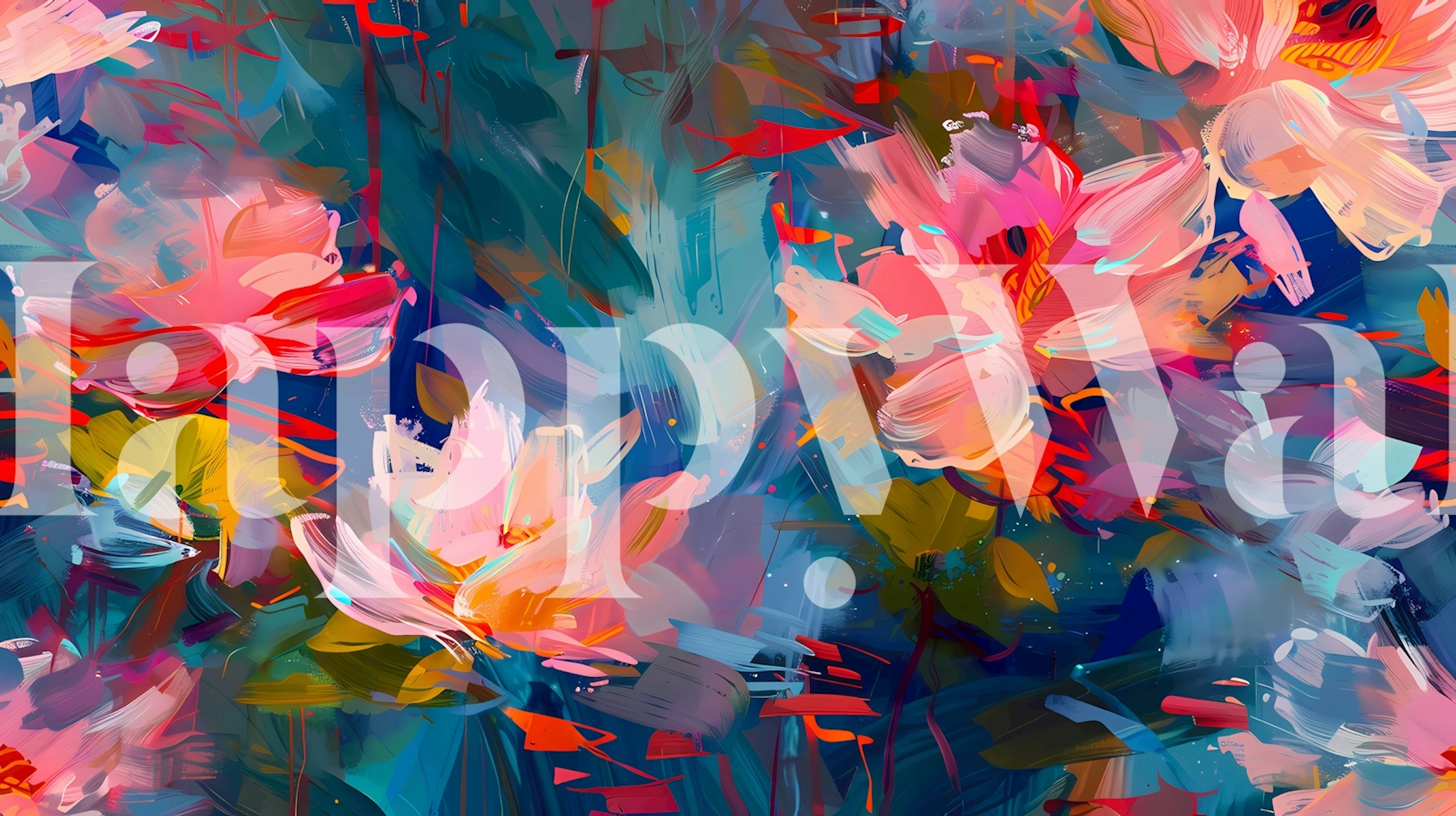 Värikäs kukkakuvio