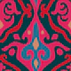 JAVA Boho Ikat Woven Texture Small Pink Blue