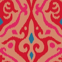 JAVA Boho Ikat Woven Texture Small Red Sand behang