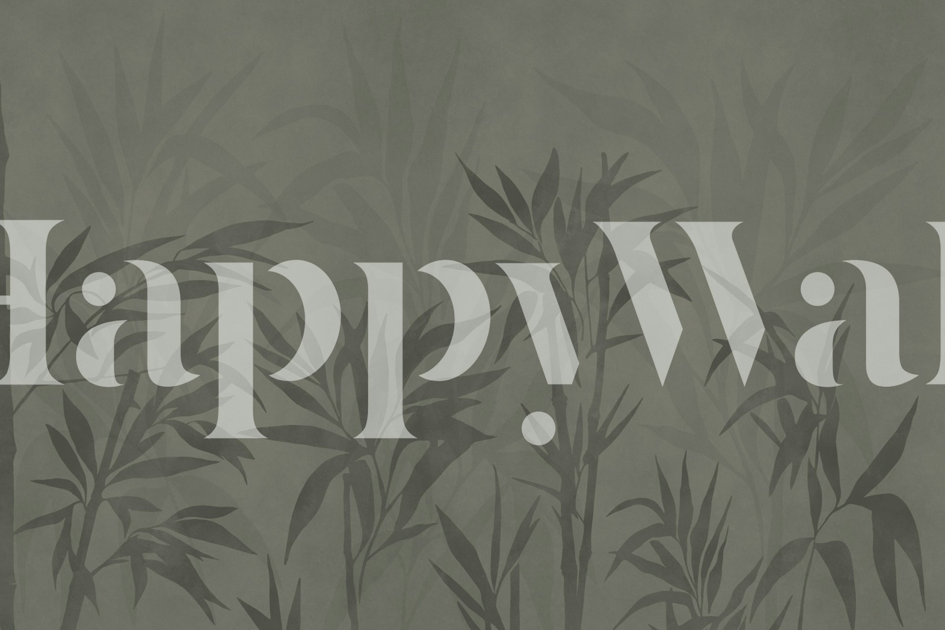 Warm grey bamboo wall mural for a calming ambiance