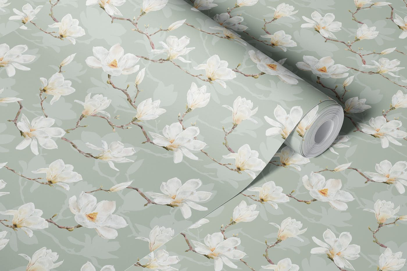 Magnolia Dreamscape wallpaper roll