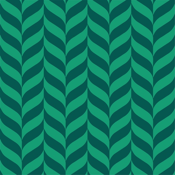 Pine green chevron pattern modern design
