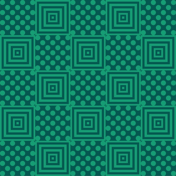 Green abstract square polkadots pattern
