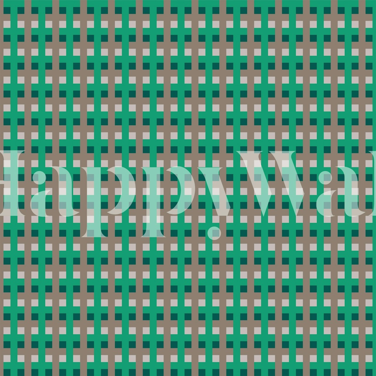 Abstract green beige and brown pattern tapetti