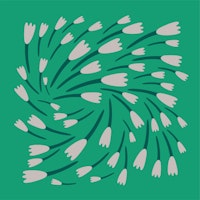 Emerald green turning flowers grey tulips tapete