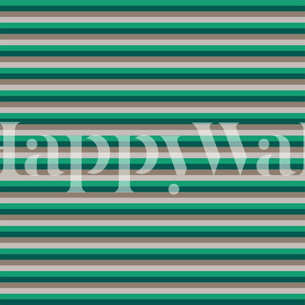 Stripes pattern green wallpaper σε ένα δωμάτιο