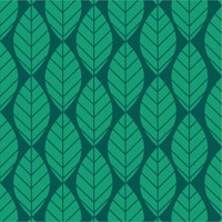 Large leaves pattern in jade and dark green tapet