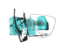 Close Relation Turquoise Abstract Art ταπετσαρία