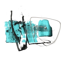 Close Relation Turquoise Abstract Art wallpaper