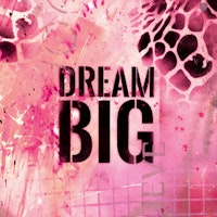 Dream Big Abstract Art With A Message Pink tapete