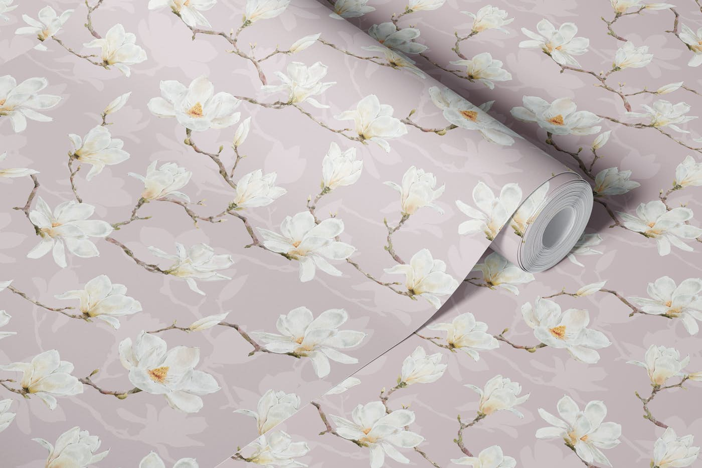 Vintage Magnolia Wallpaper wallpaper roll