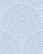 Subtle arches - white on soft blue