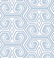 Tribal geometric - soft blue tapeet