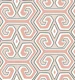 Tribal geometric - parchment and salmon