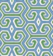 Tribal geometric - blue and green