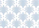 Simple palm fans in blue