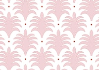 Simple palm fans - pink and red wallpaper