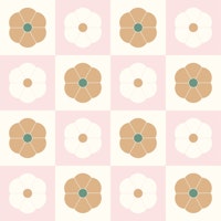 Geometric Flowers Pattern tapety