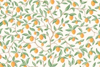 Orange tree branches papiers peint