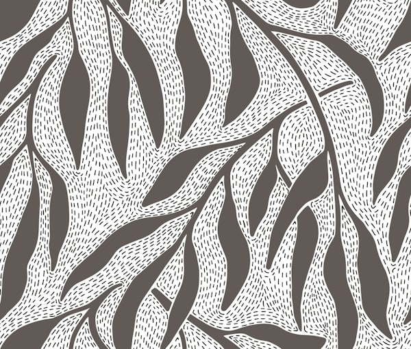 Minimal branches - brown and black on white