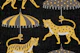 Big cats with parasols - yellow and black
